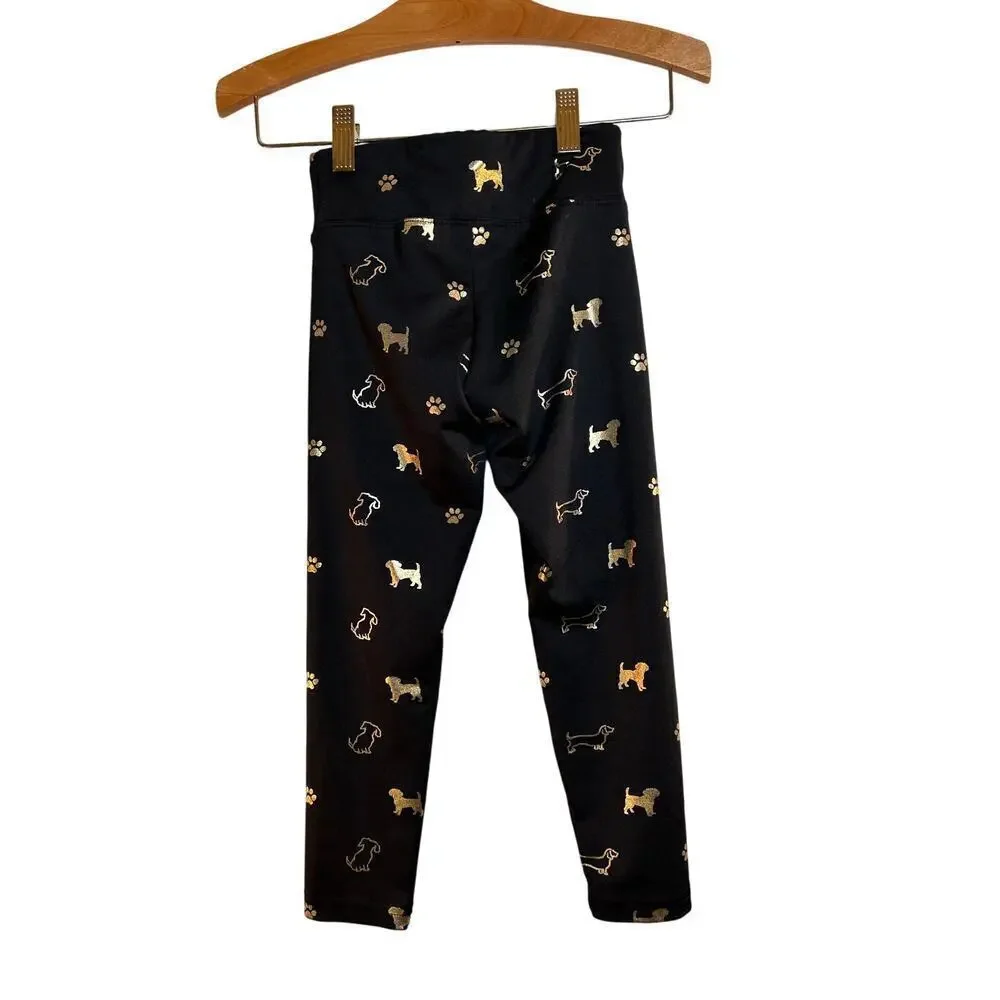 JUSTICE Girl’s Dog Print Athletic Leggings / Size: 6
